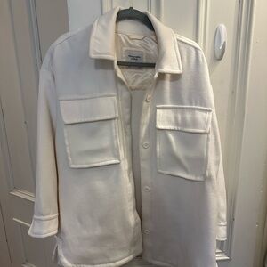 Ambercombie White Flannel Style Jacket